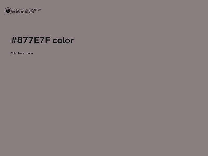 #877E7F color image