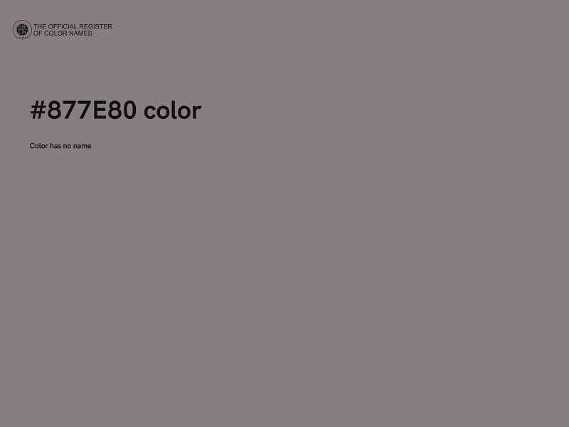 #877E80 color image