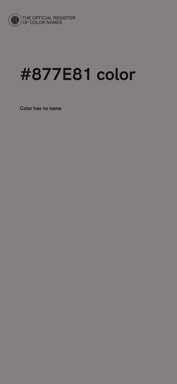 #877E81 color image