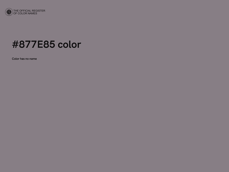 #877E85 color image
