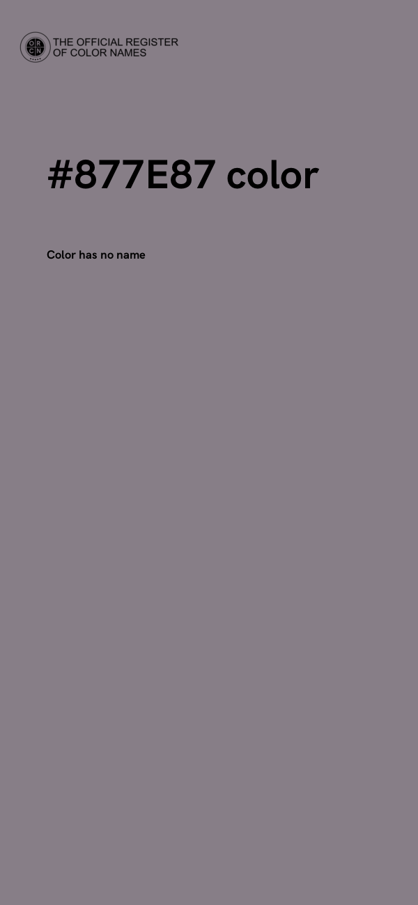 #877E87 color image