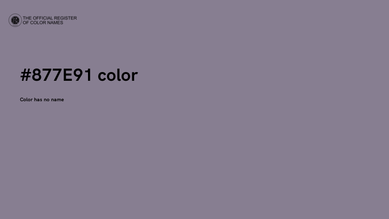 #877E91 color image