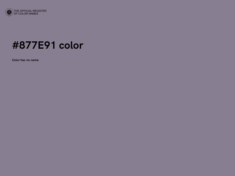 #877E91 color image