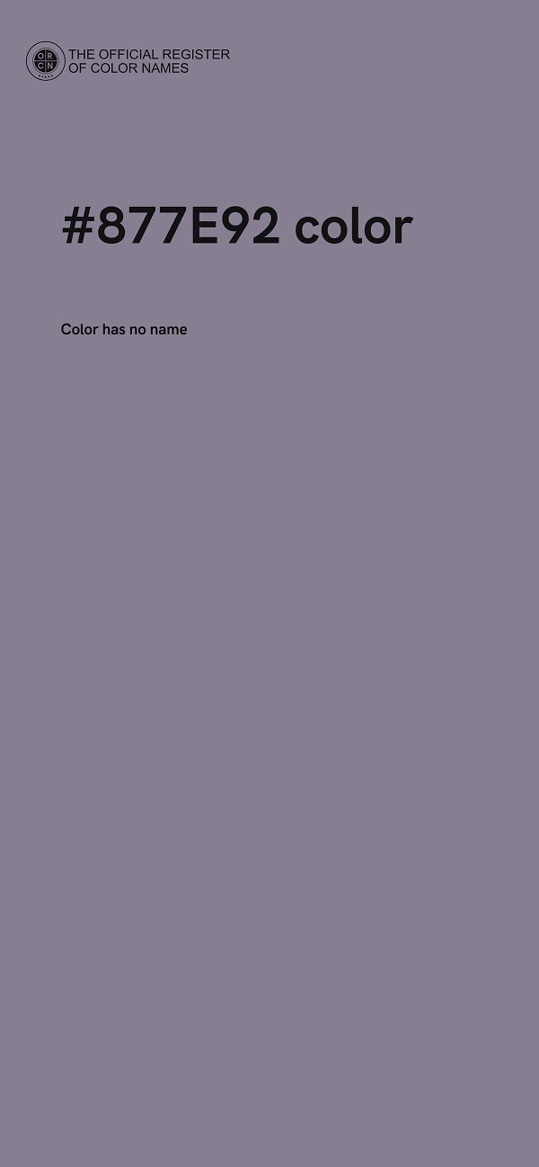 #877E92 color image