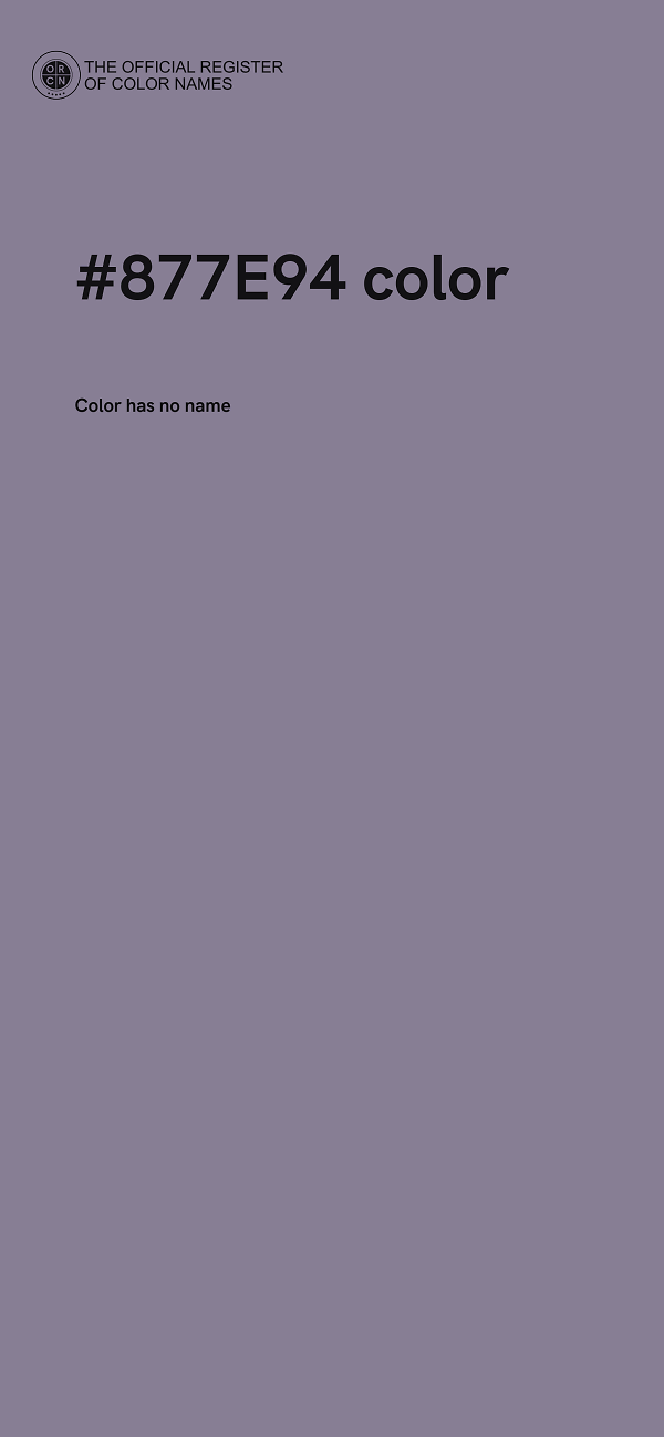#877E94 color image