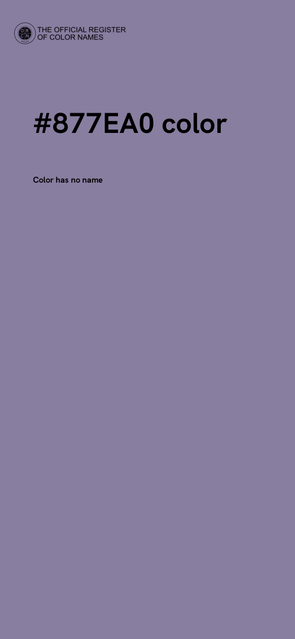 #877EA0 color image