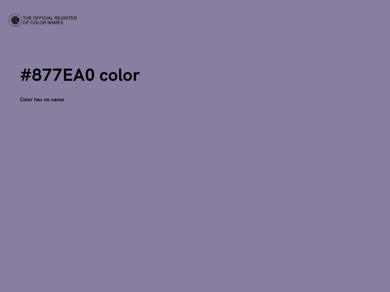 #877EA0 color image