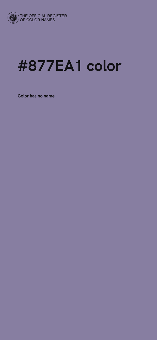 #877EA1 color image