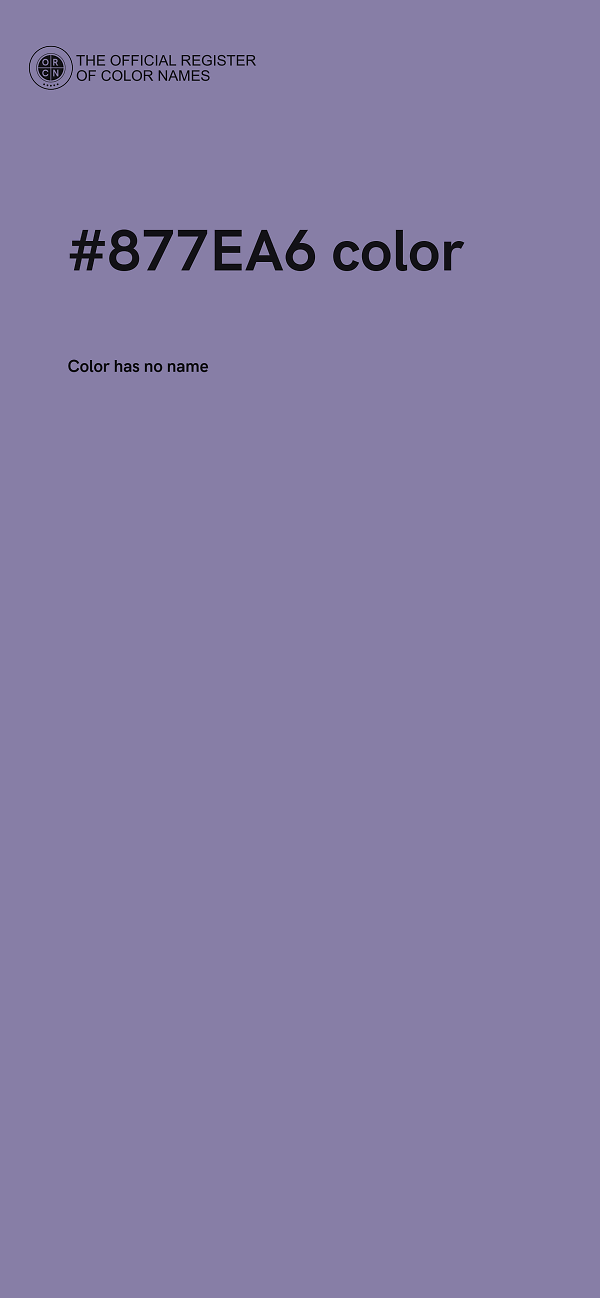#877EA6 color image