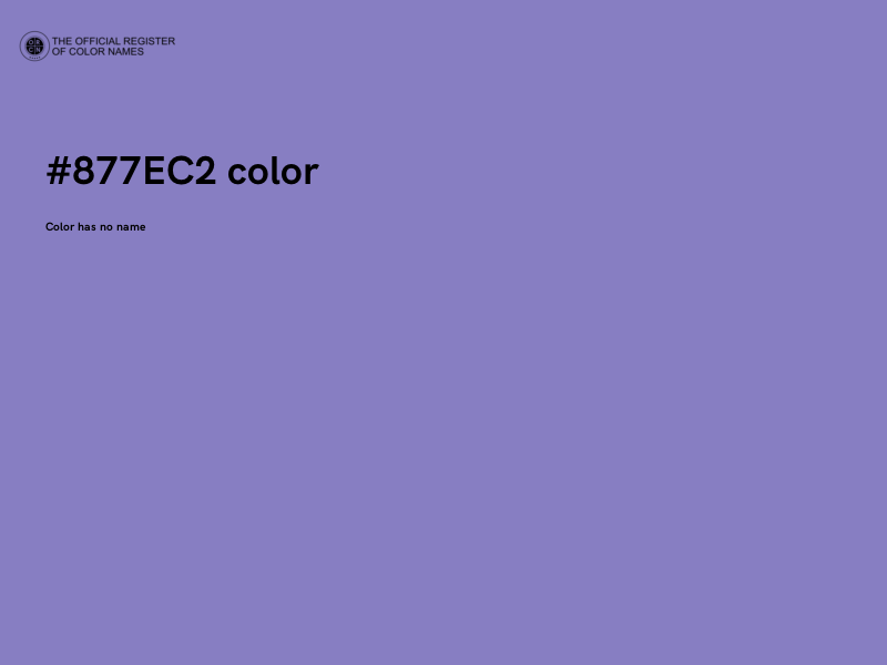 #877EC2 color image