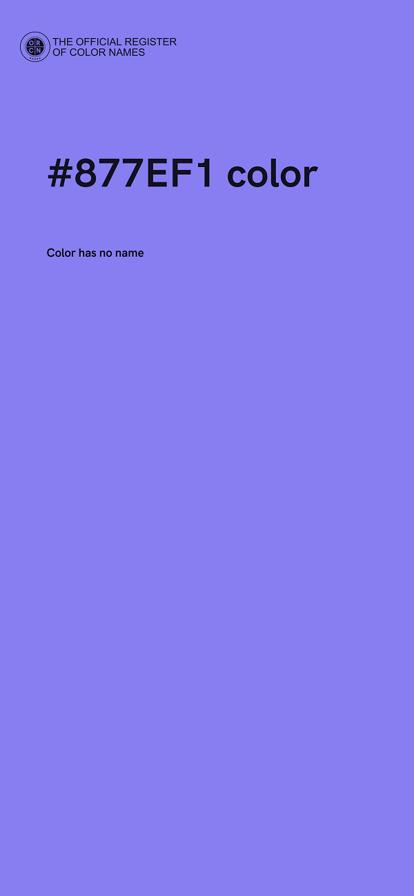 #877EF1 color image