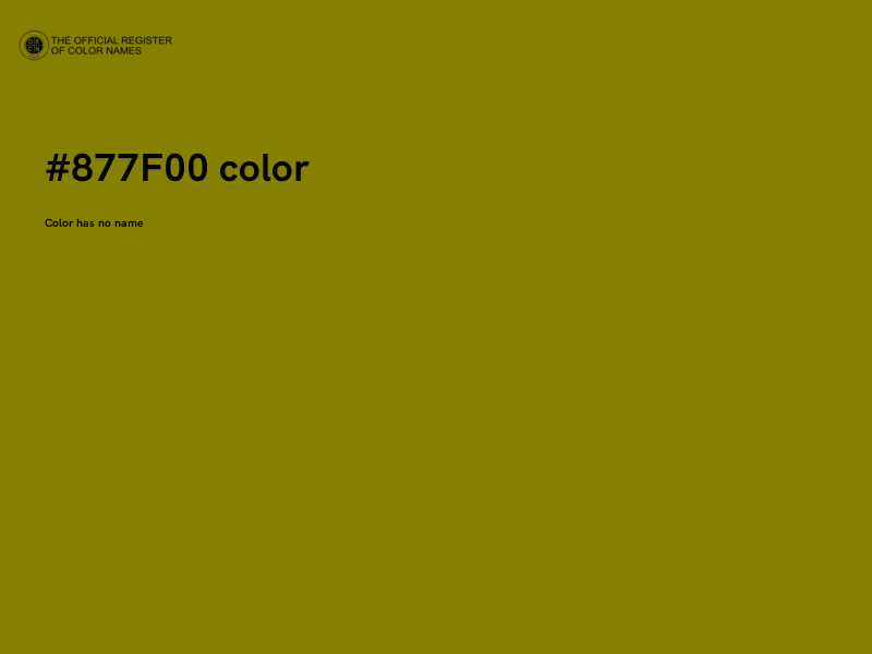 #877F00 color image