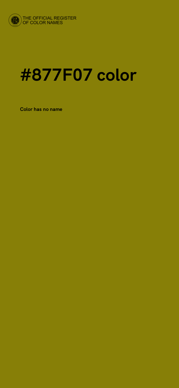#877F07 color image