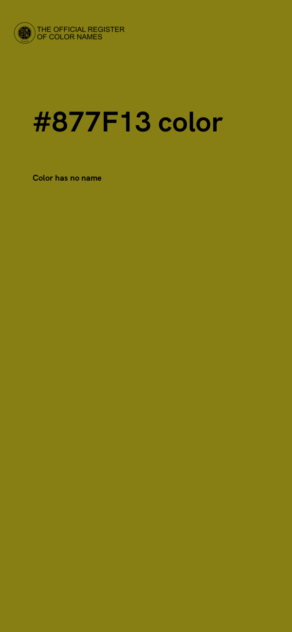 #877F13 color image