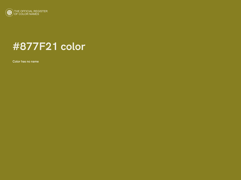 #877F21 color image