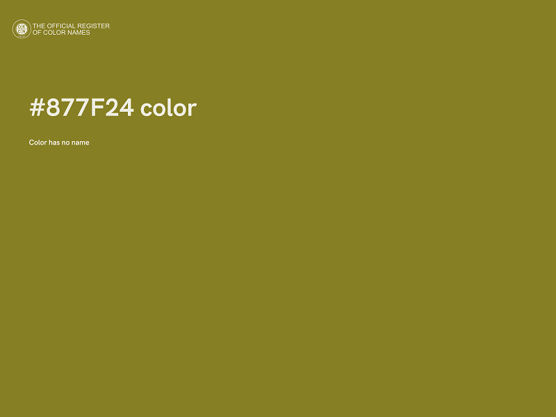 #877F24 color image