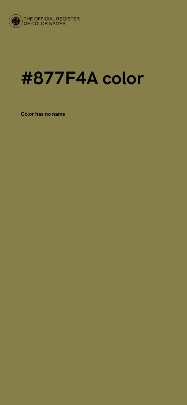 #877F4A color image