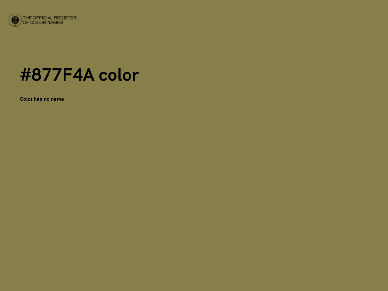 #877F4A color image