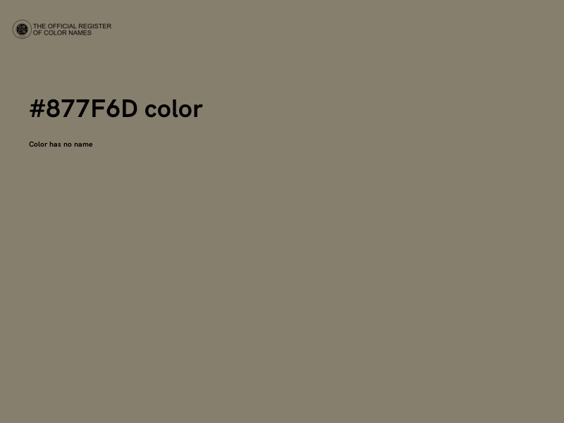 #877F6D color image