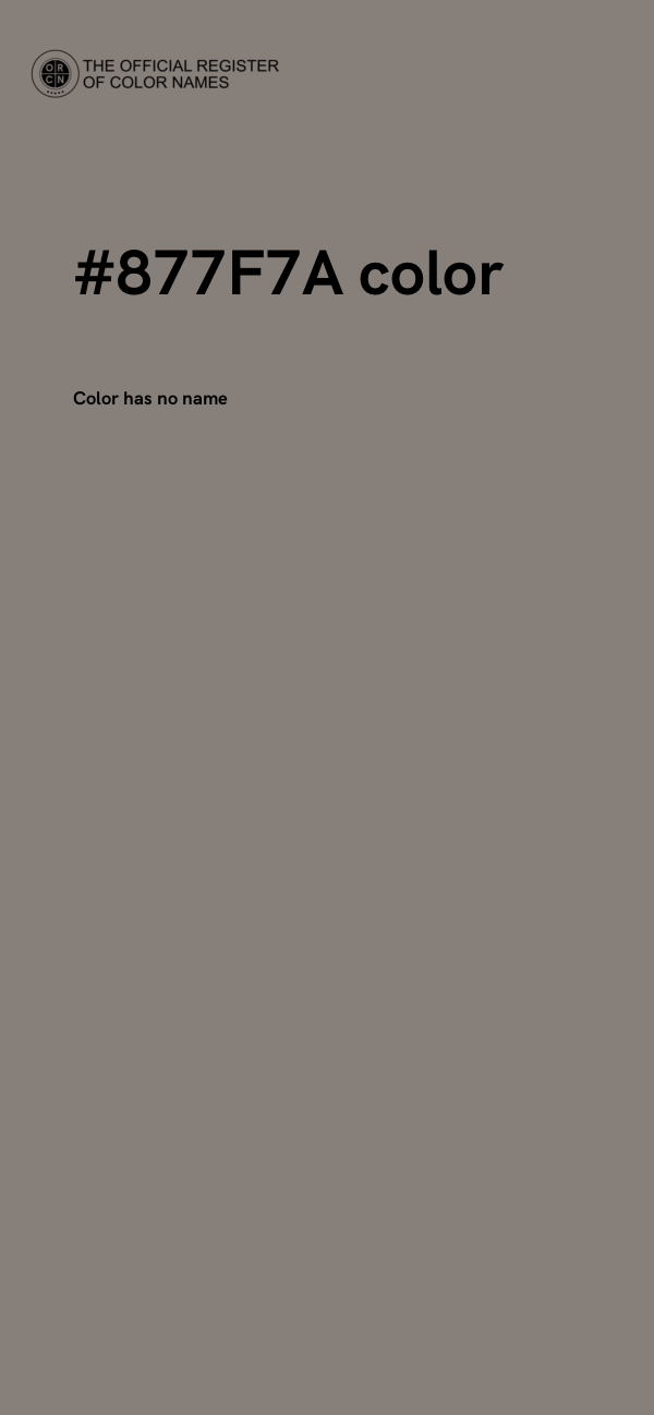 #877F7A color image