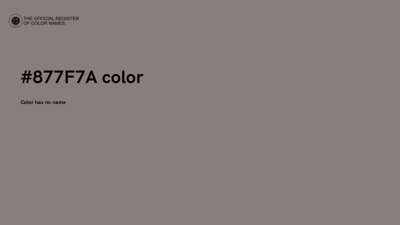 #877F7A color image