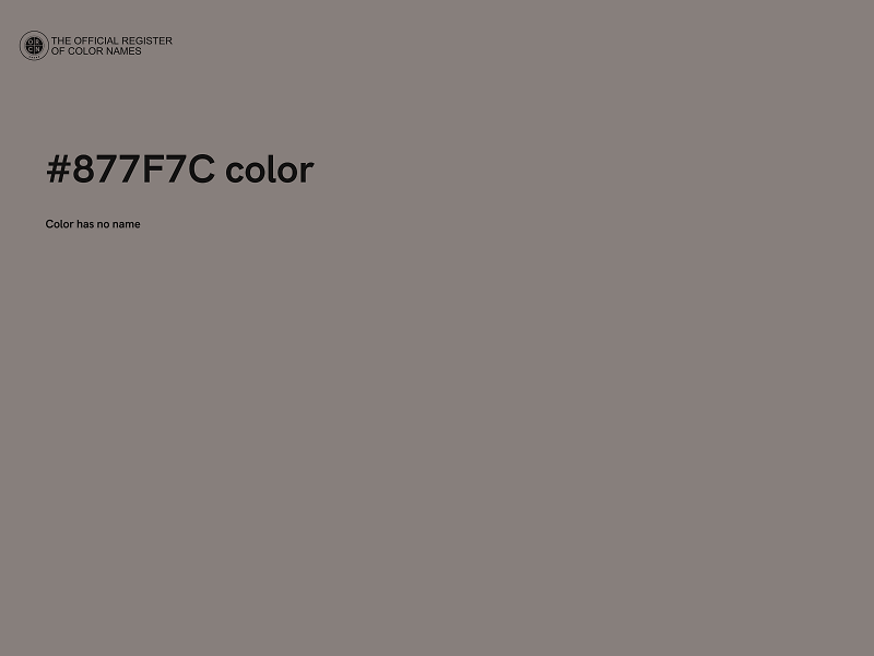 #877F7C color image