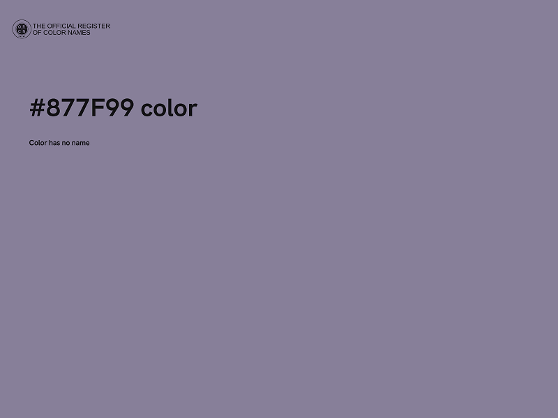#877F99 color image