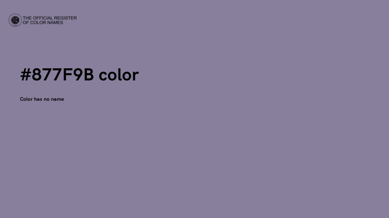 #877F9B color image