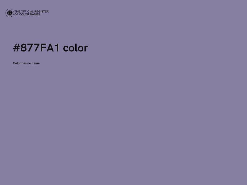 #877FA1 color image