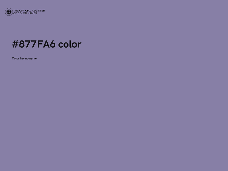 #877FA6 color image