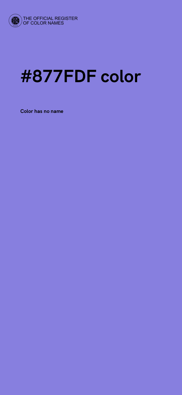#877FDF color image