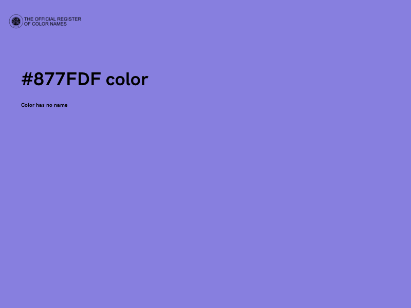 #877FDF color image
