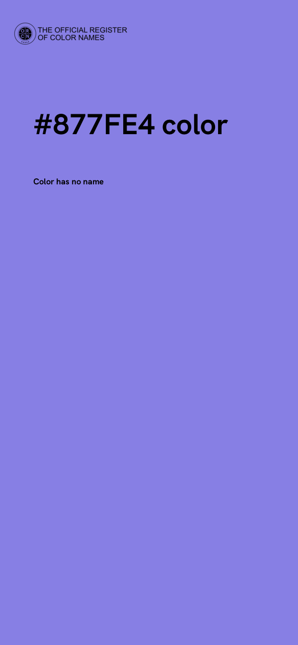 #877FE4 color image