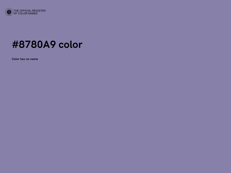 #8780A9 color image