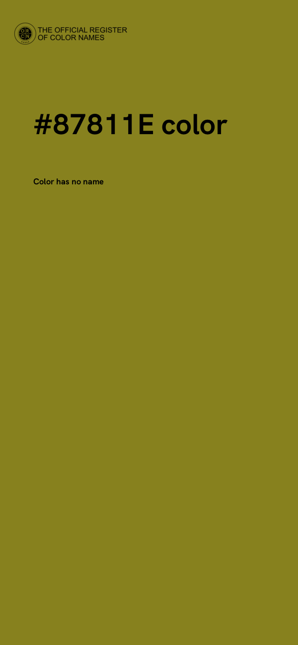 #87811E color image