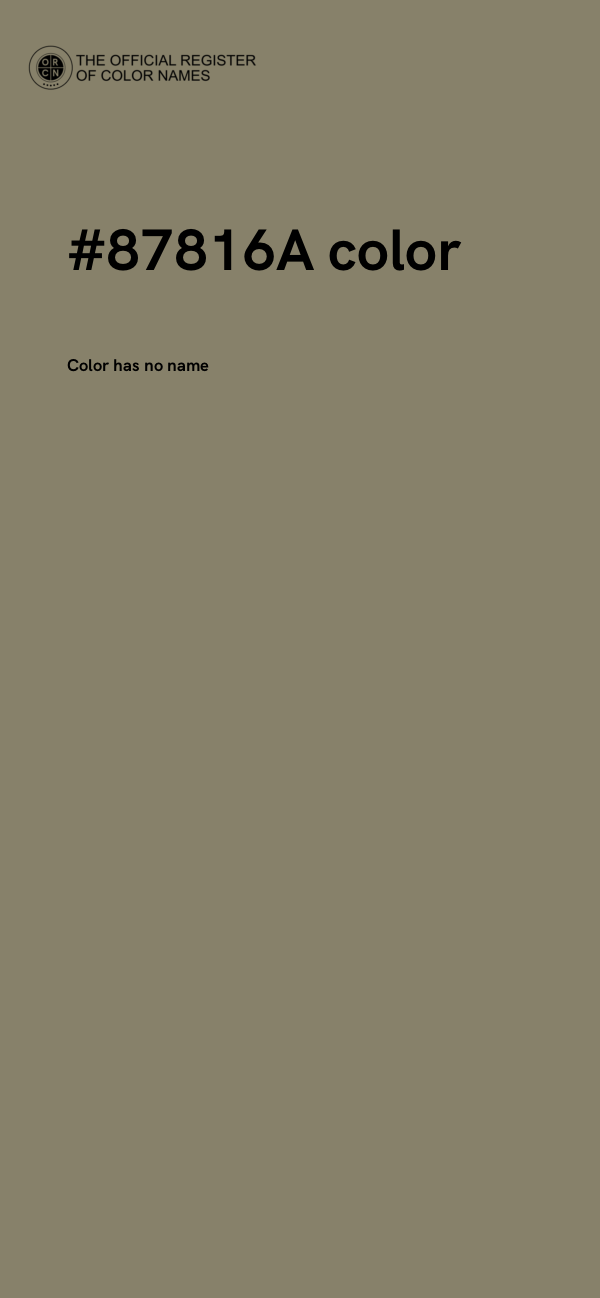 #87816A color image