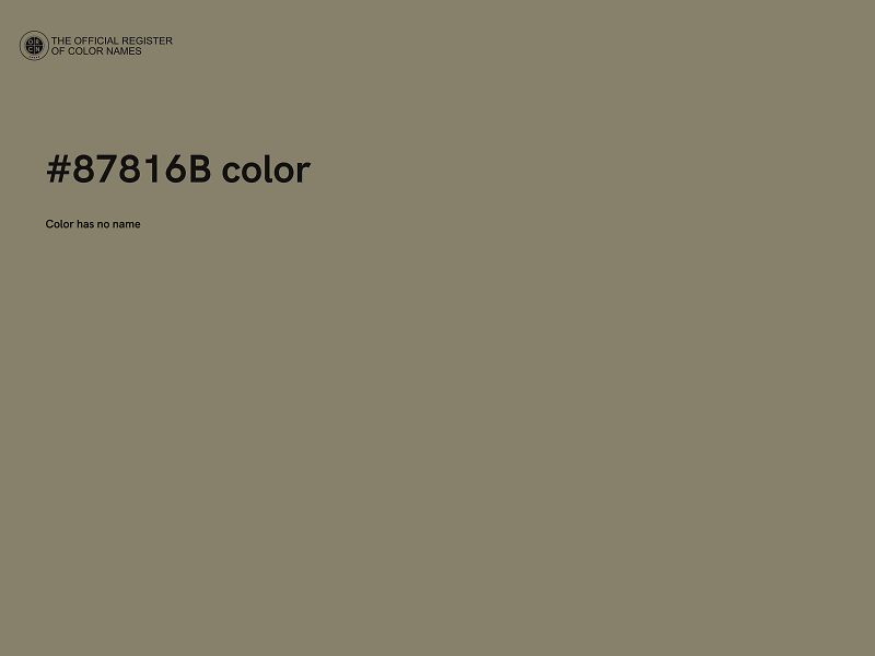 #87816B color image