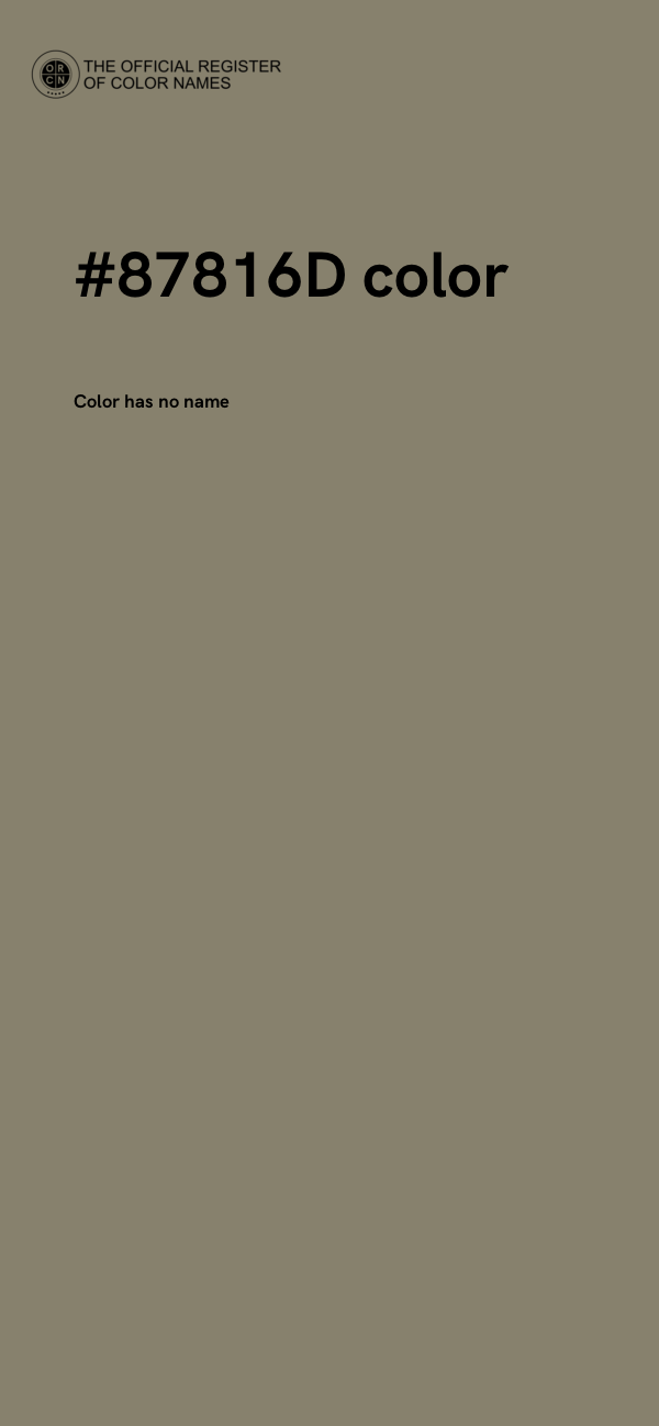 #87816D color image