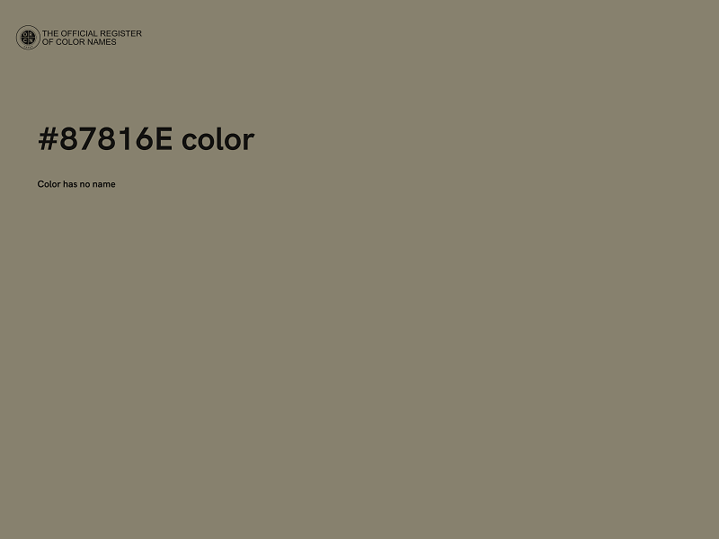 #87816E color image