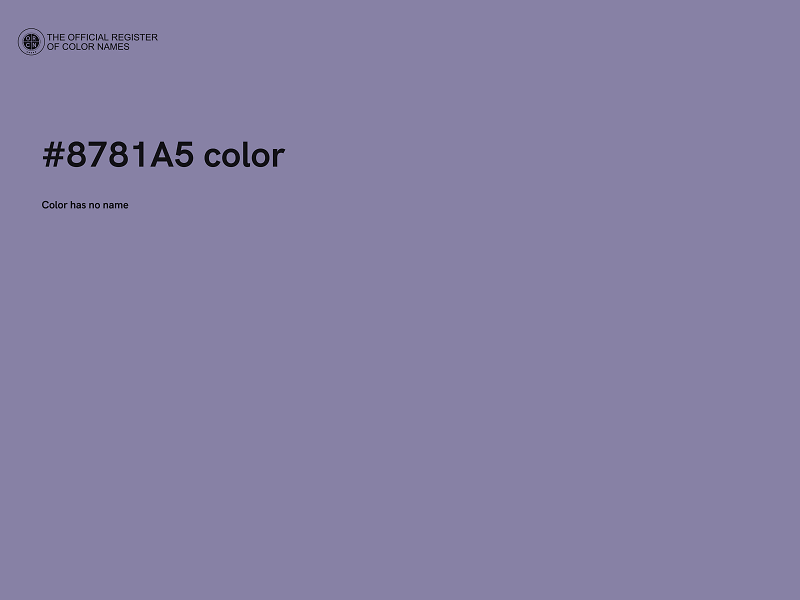 #8781A5 color image