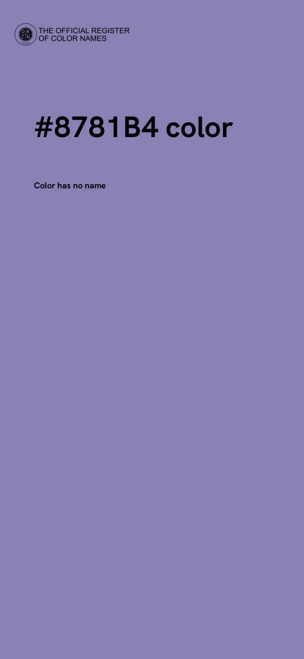 #8781B4 color image