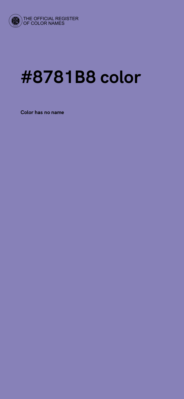 #8781B8 color image