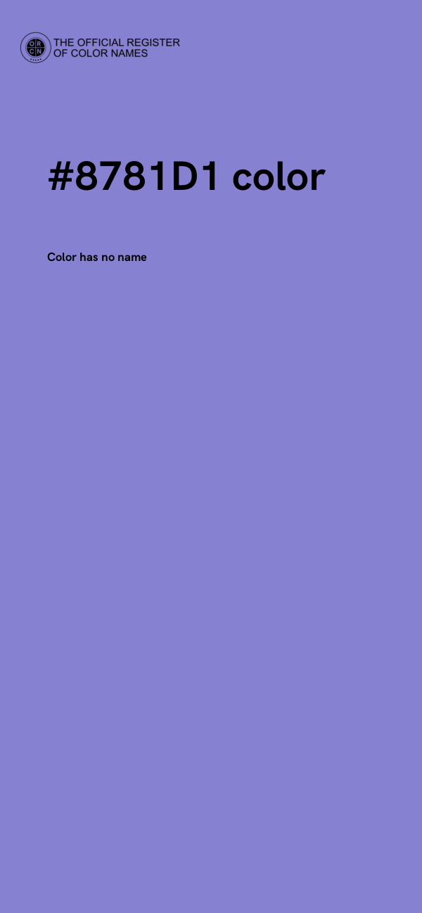 #8781D1 color image