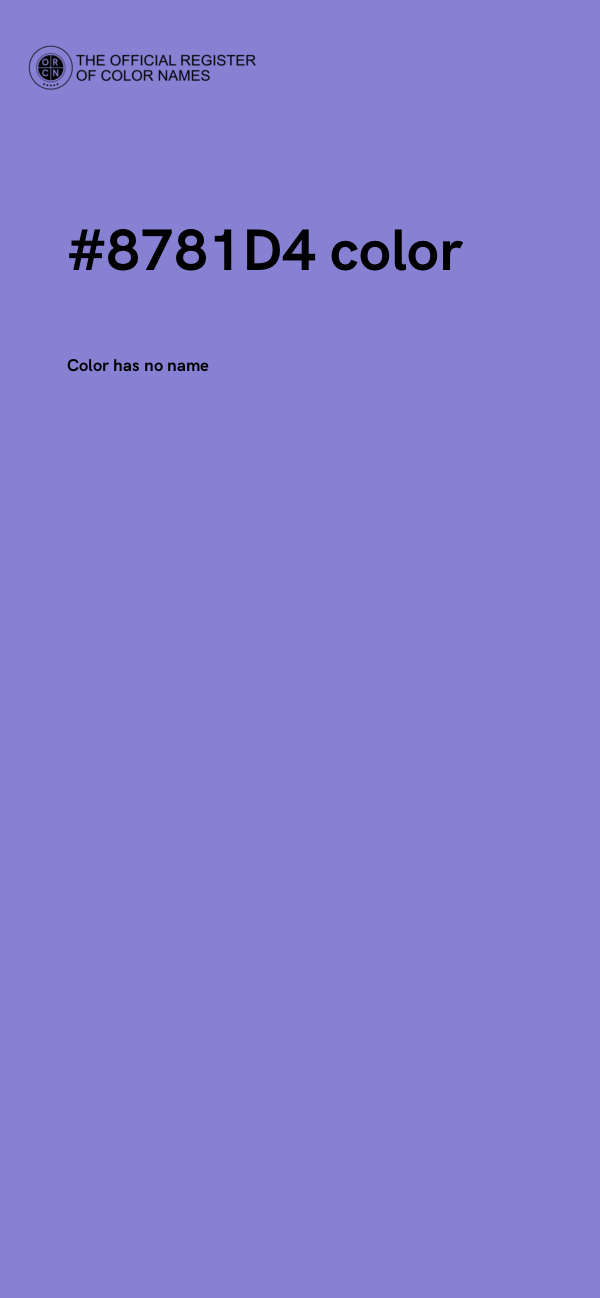 #8781D4 color image