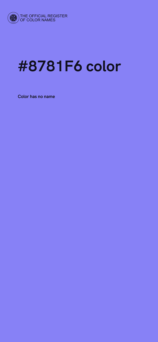 #8781F6 color image
