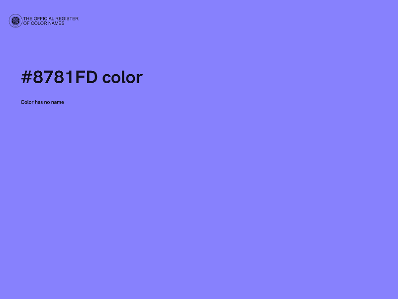 #8781FD color image