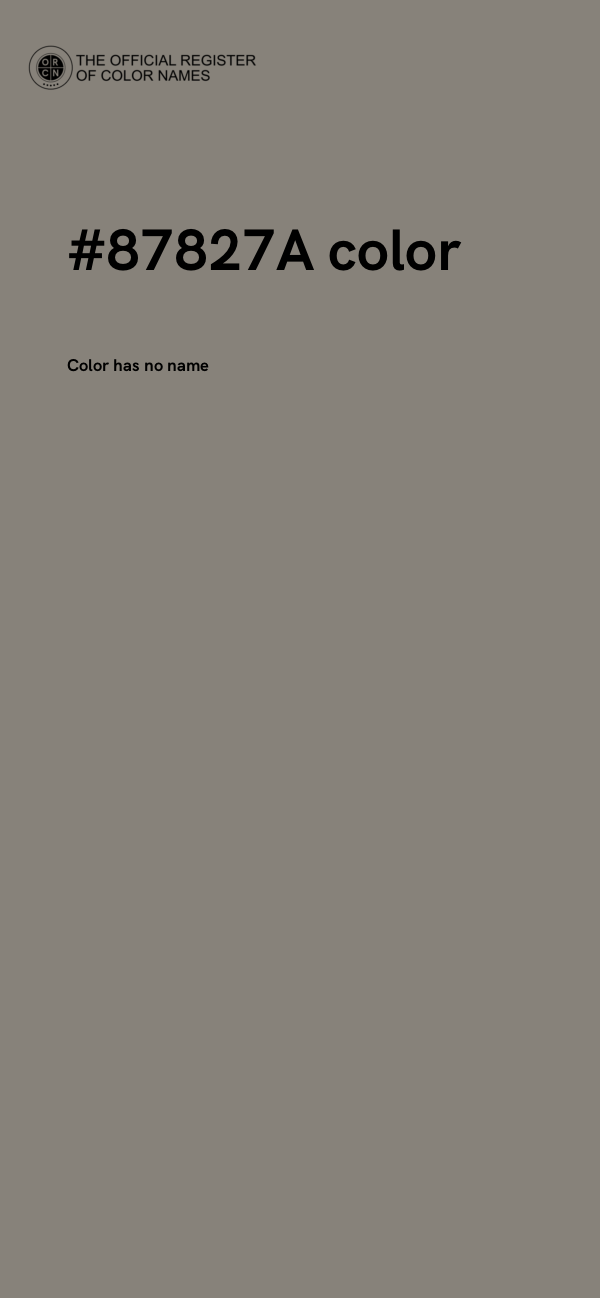 #87827A color image
