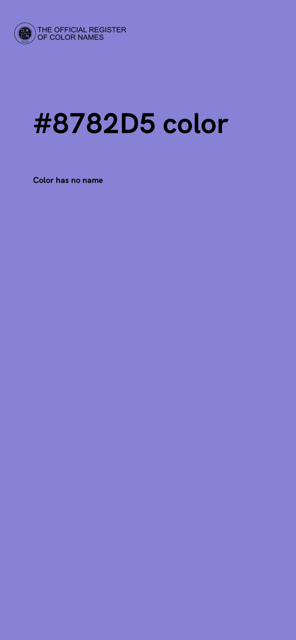 #8782D5 color image