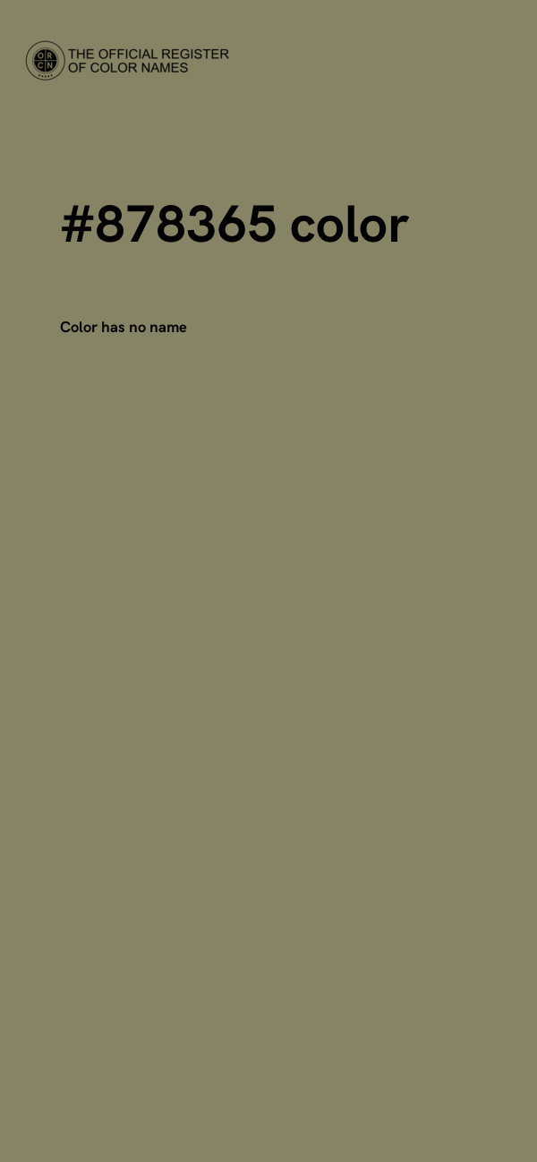 #878365 color image