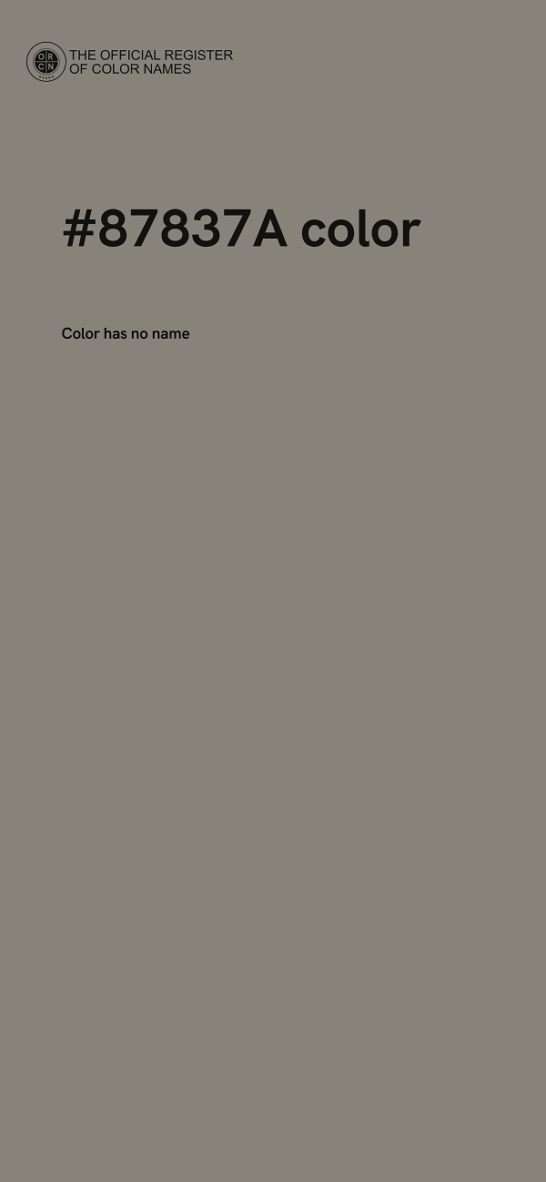 #87837A color image